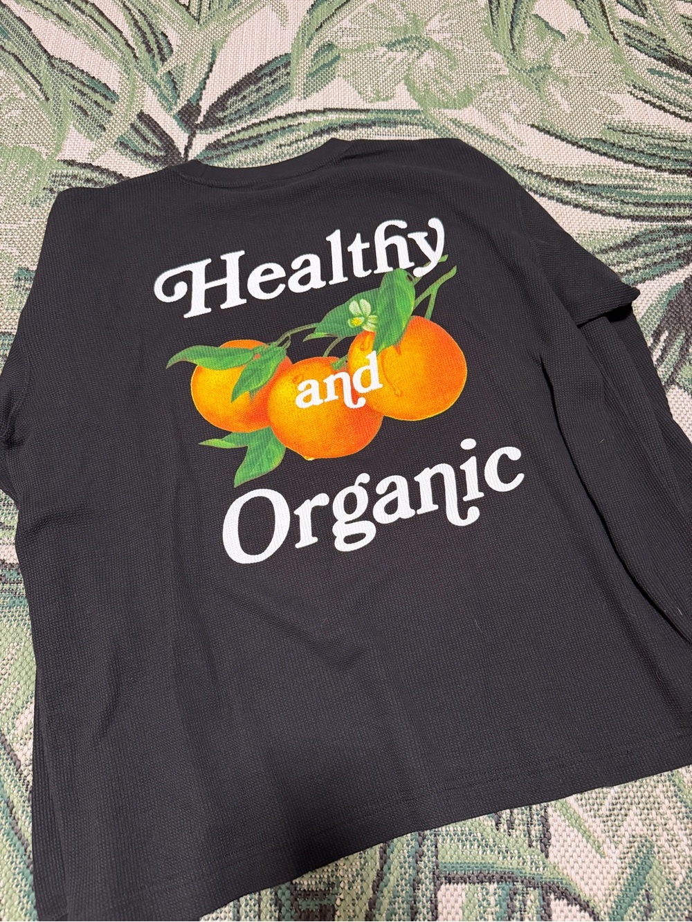 Larry June Midnight Organic Flannel Shirt Healthy and Organic Black Large NEW